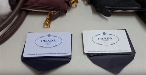 real prada vs fake|authenticity card prada.